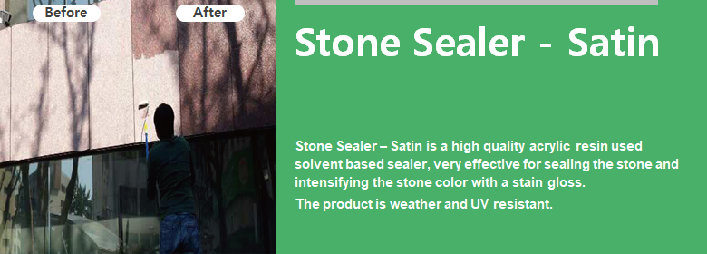 ConfiAd® Stone Sealer – Satin is a high quality acrylic resin used solvent based sealer, very effective for sealing the stone and intensifying the stone color with a stain gloss. The product is weather and UV resistant.
